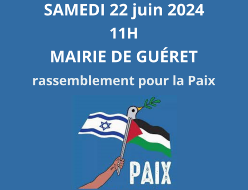 Rassemblement pour la Paix – samedi 22 juin 2024