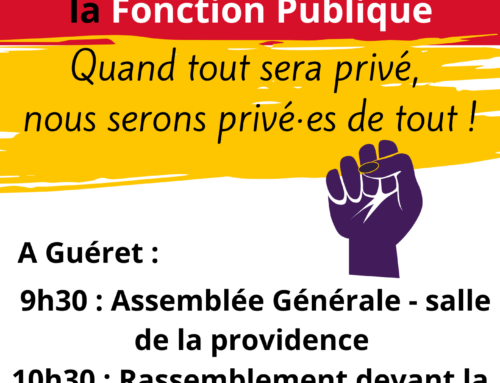 5 décembre : Toutes et tous en grève et en manif pour défendre la Fonction Publique